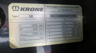 Naczepa Krone SD,CARRIER VECTOR 1950 2016