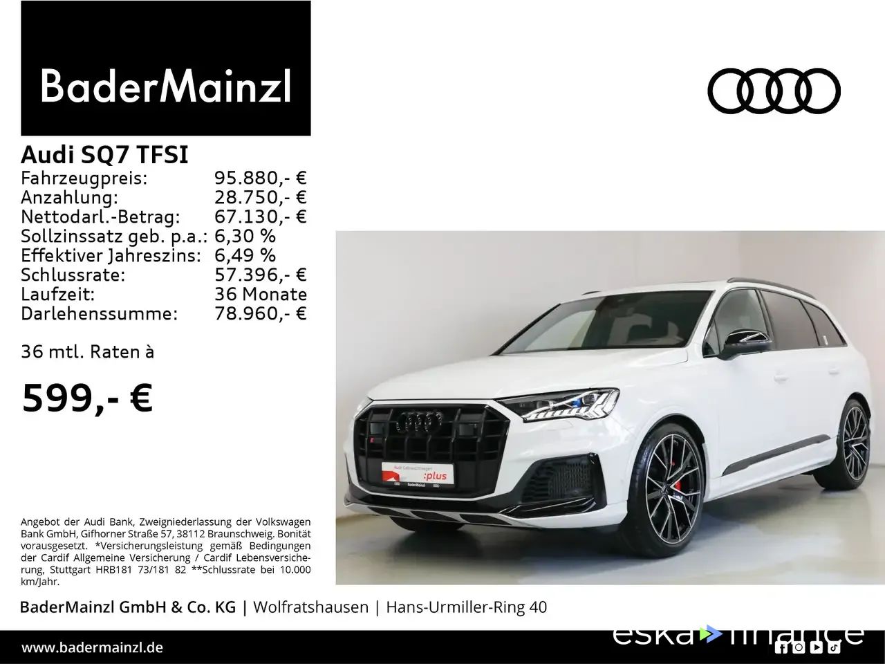 Leasing SUV Audi SQ7 2024