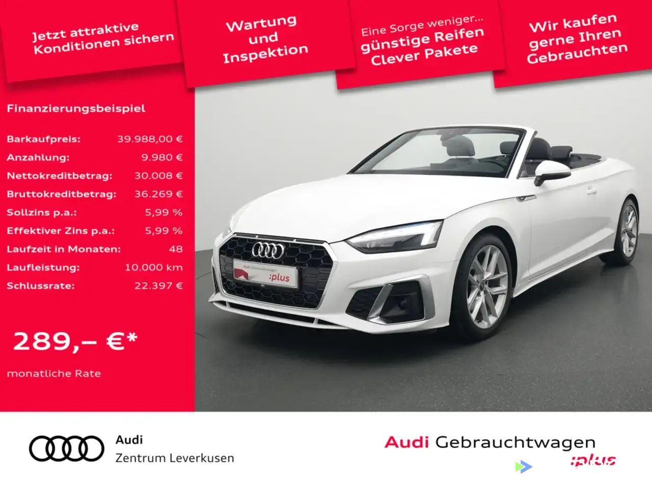 Leasing Convertible Audi A5 2021