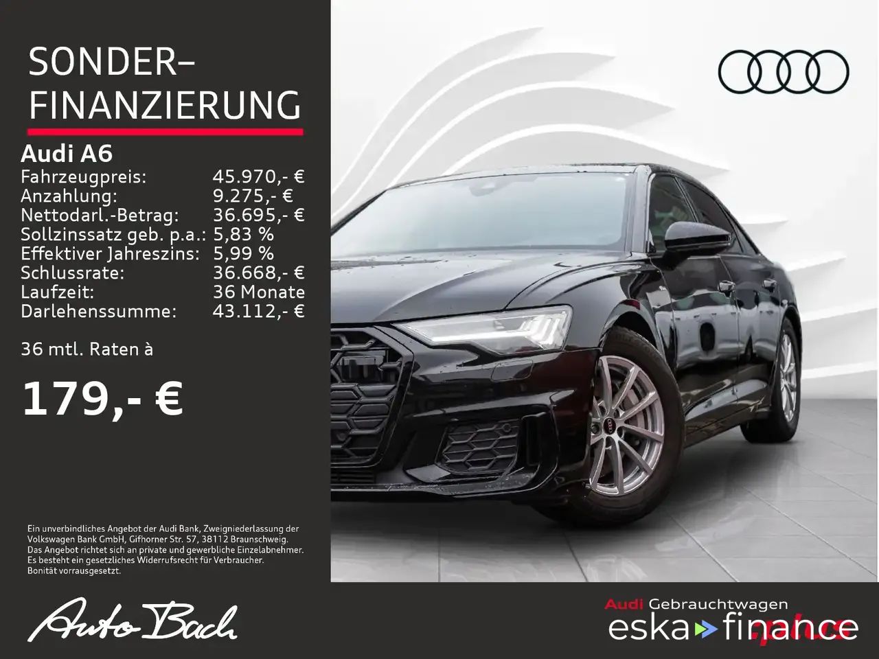 Lízing Sedan Audi A6 2023