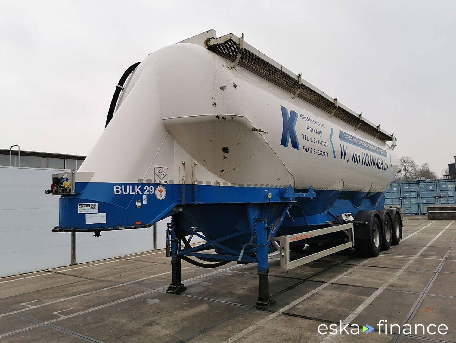 Leasing Semi-trailer Feldbinder EUT 57.3 2012