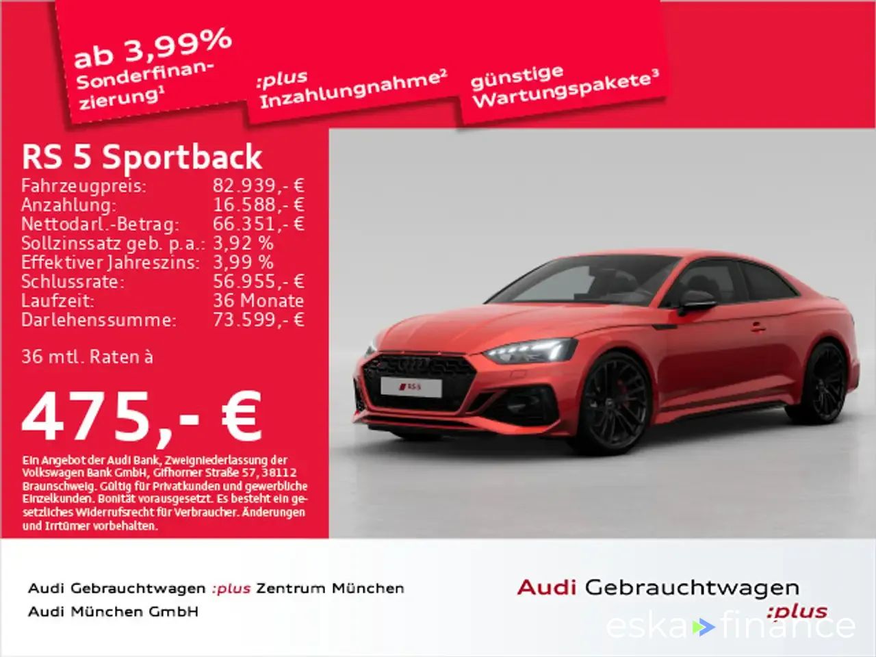 Leasing Coupe Audi RS5 2024