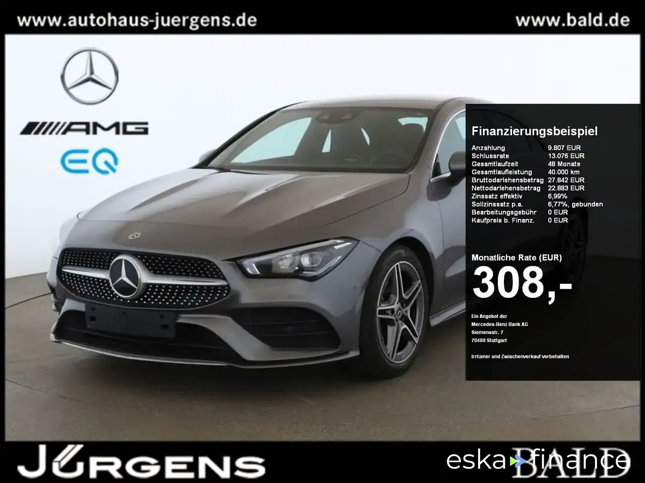 Leasing Coupe MERCEDES CLA 180 2023