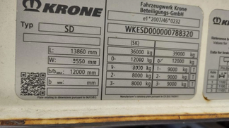 Leasing Semi-remorque Krone SD 2017