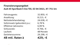 Finansowanie Coupé Audi A5 2021