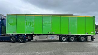 Leasing Semi-trailer Ekeri SIDE OPENING + LAST AXLE STEERING + BOX HEATING 2013