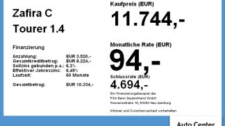 Financování Hatchback Opel Zafira 2015