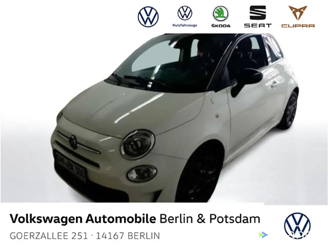 Lízing Kabriolet Fiat 500C 2021