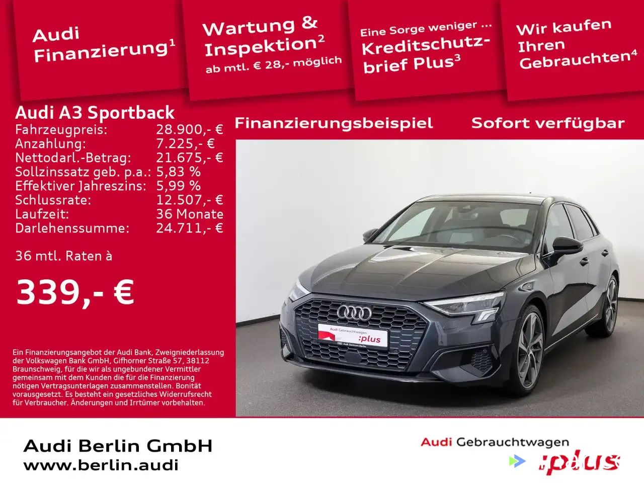 Leasing Wagon Audi A3 2021