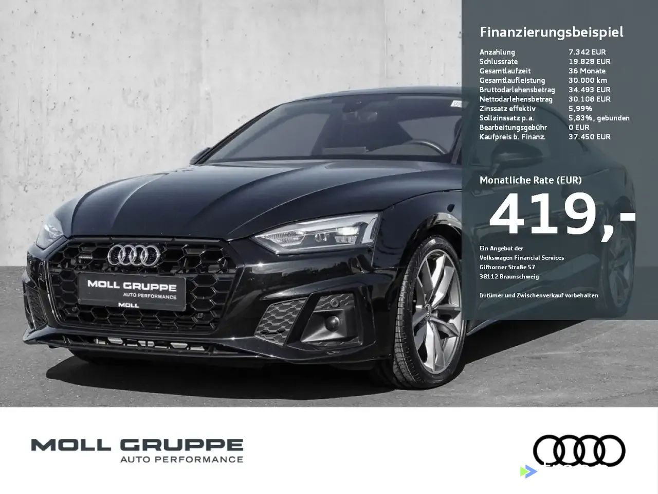 Financování Kupé Audi A5 2021
