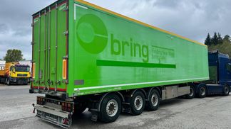 Leasing Semi-trailer Ekeri SIDE OPENING + LAST AXLE STEERING + BOX HEATING 2013