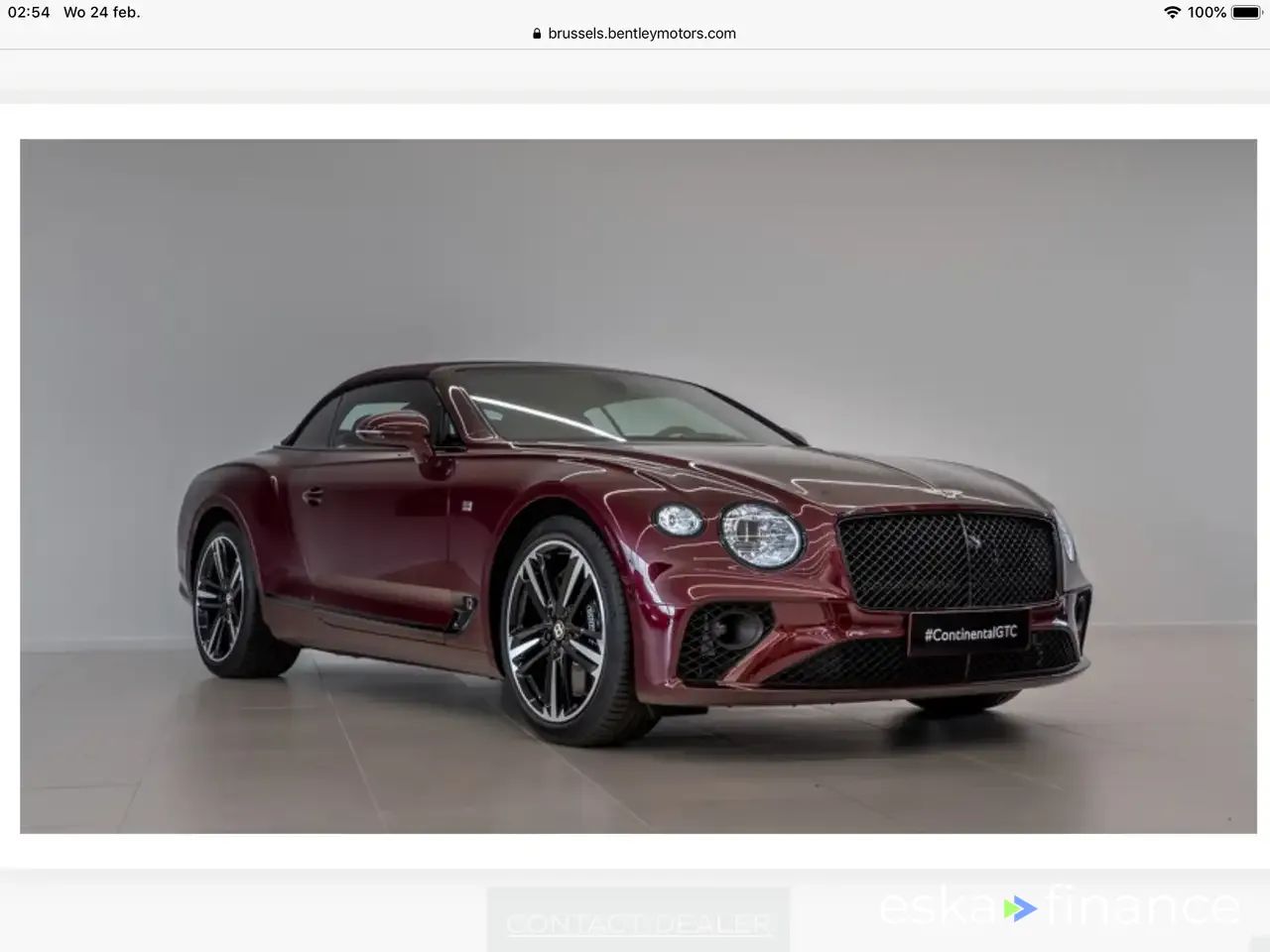 Lízing Kabriolet Bentley Continental GTC 2020