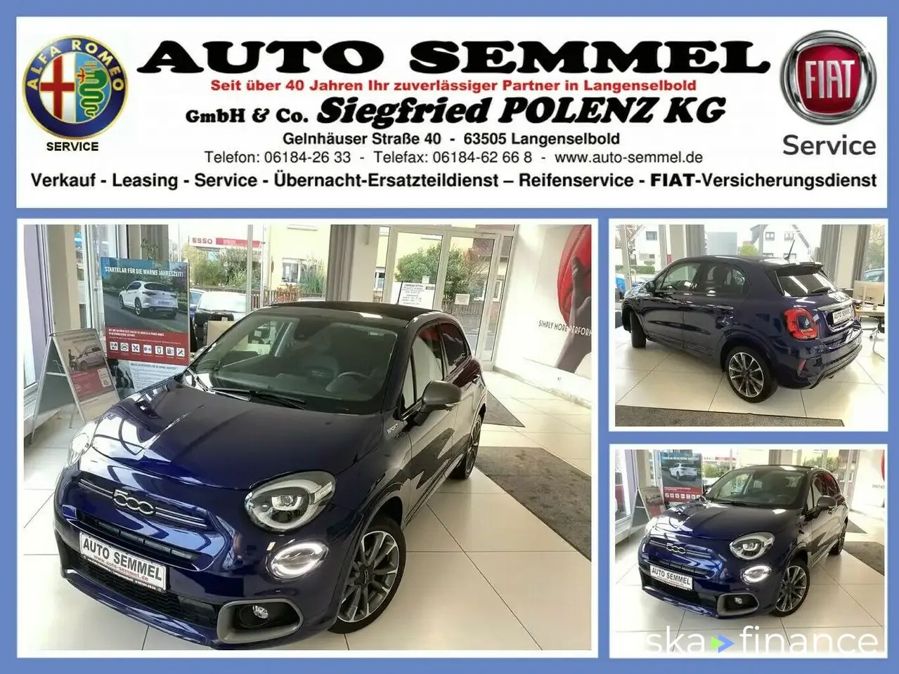 Lízing Kabriolet Fiat 500X 2023