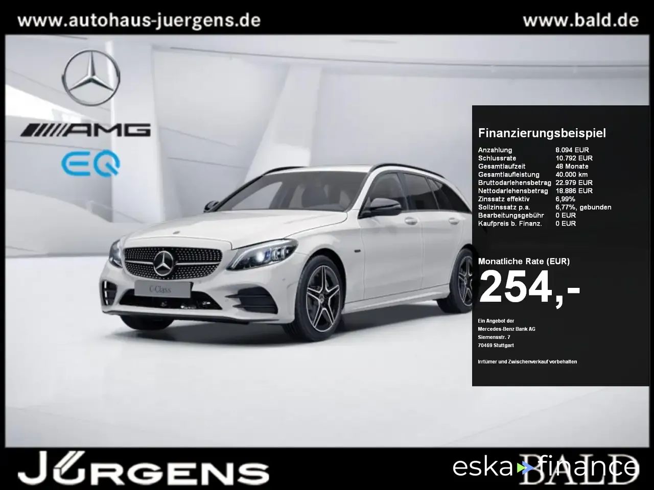 Leasing Wagon MERCEDES C 300 2020