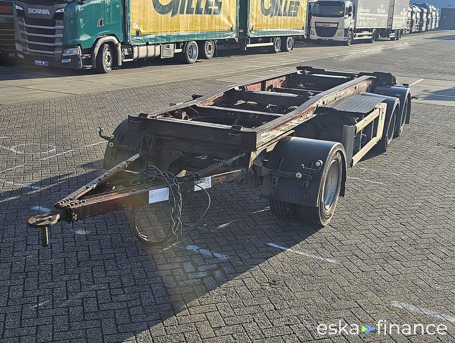 Leasing Semi-trailer Hüffermann HSA 2 SCHLITTEN 2011