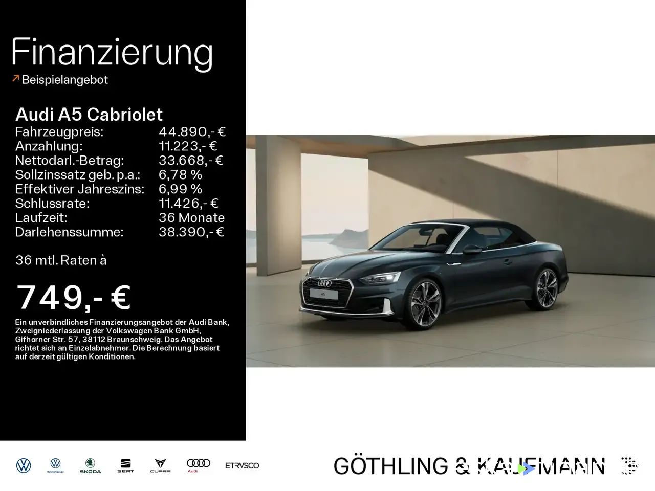 Leasing Convertible Audi A5 2024
