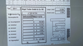 Semi-trailer Kogel TROJSTRANKA 2017