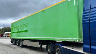 Leasing Semi-trailer Ekeri SIDE OPENING + LAST AXLE STEERING + BOX HEATING 2013