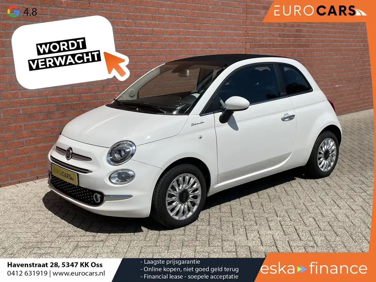 Lízing Kabriolet Fiat 500C 2022