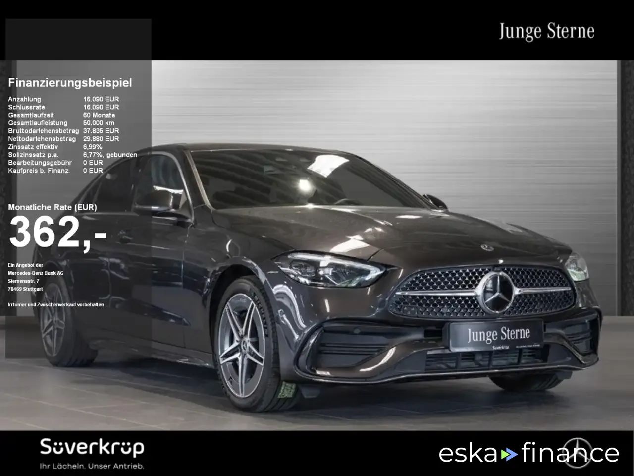 Finansowanie Sedan MERCEDES C 300 2024