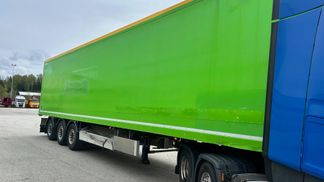 Leasing Semi-trailer Ekeri SIDE OPENING + LAST AXLE STEERING + BOX HEATING 2013