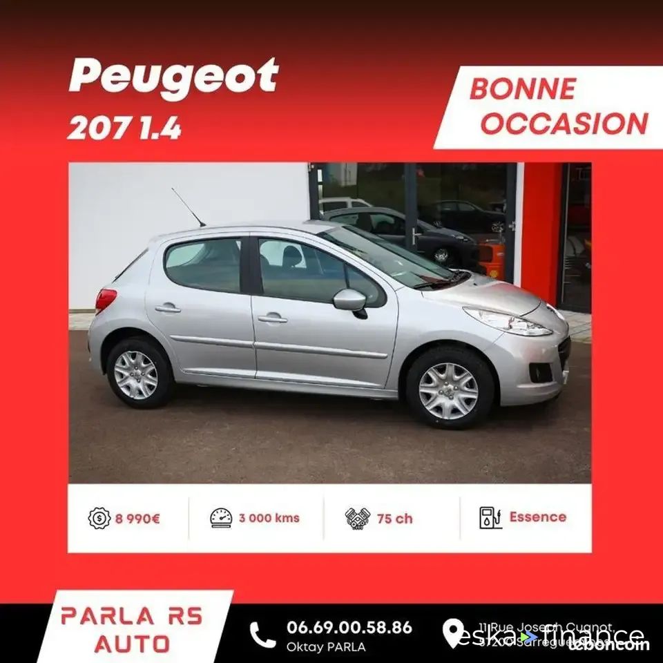 Leasing Van Peugeot 207 2012