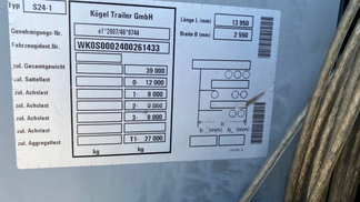 Leasing Semi-remorque Kogel TROJSTRANKA 2021