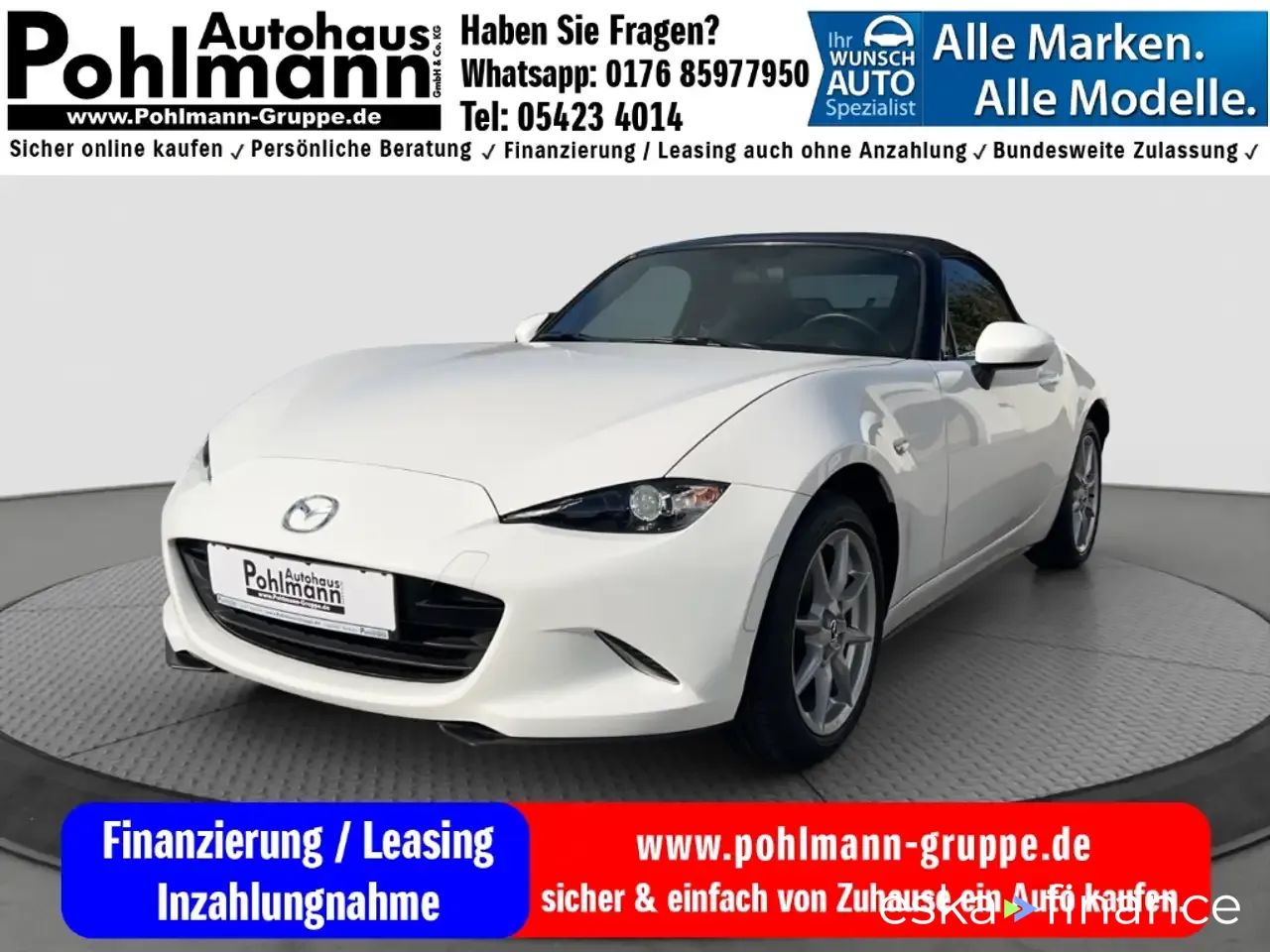 Finansowanie Zamienny Mazda MX-5 2016