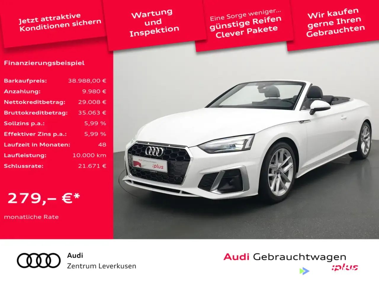Leasing Convertible Audi A5 2021