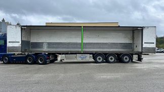 Leasing Semi-trailer Ekeri SIDE OPENING + LAST AXLE STEERING + BOX HEATING 2013