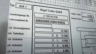 Leasing Semi-trailer Kogel SN 24 2019