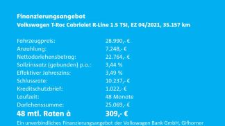 Lízing Kabriolet Volkswagen T-Roc 2021