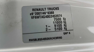 Leasing Special truck Renault D7.5 2016