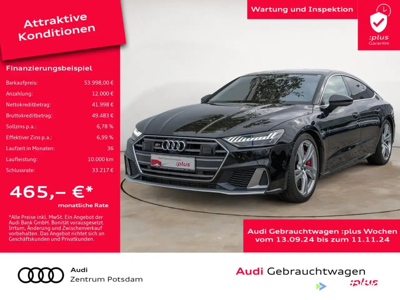 Leasing Coupe Audi S7 2020