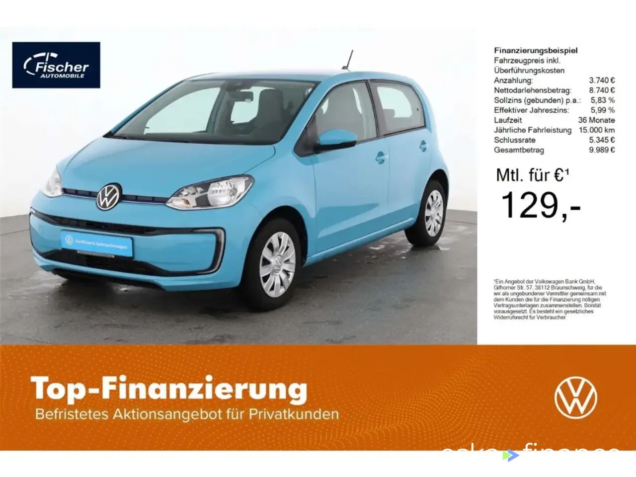 Leasing Hatchback Volkswagen E-UP! 2021