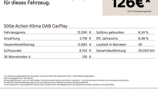 Finansowanie Hatchback Fiat 500e 2023