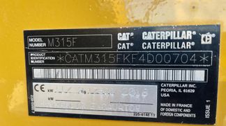 Leasing Excavateur sur chenilles Caterpillar M315F 2018