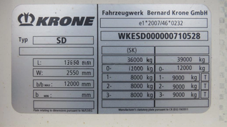 Leasing Semi-trailer Krone SD MEGA 2016