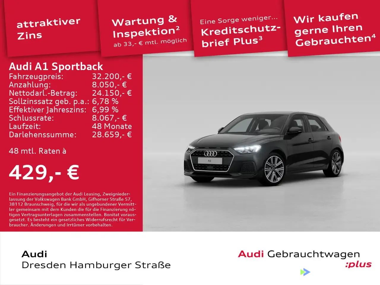 Finansowanie Hatchback Audi A1 2025